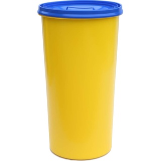 Gelber Sack Ständer gelb mit Deckel blau Müllständer Mülleimer 60 L