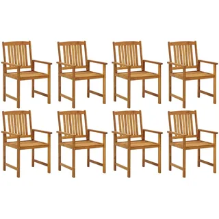 vidaXL Gartenstuhl 61 x 61 x 92 cm braun 8 St.