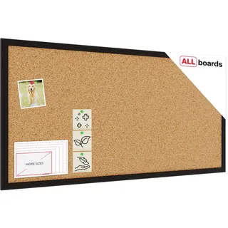 ALLboards Pinnwand 80 x 40 cm Schwarz