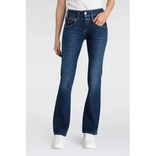 Herrlicher Bootcut-Jeans »Pearl Boot Recycled Denim«, mit markantem Bund Gr. 31 Länge 34, evening sky, , 31478932-31 Länge 34