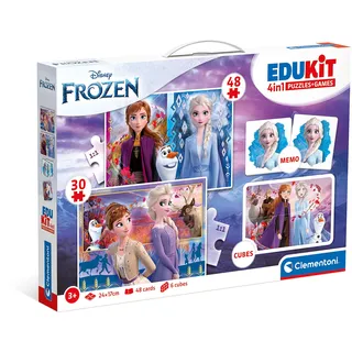 CLEMENTONI Disney Frozen 2-4in1 Set (Memo, Puzzle 30 und 48 Stücke