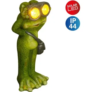 NÄVE Solarleuchte Keramik H: 30 cm 1er Set grün