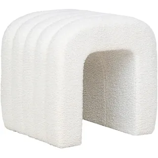 House Nordic Pouf Polyester 41 x 36 x 41 cm Weiß