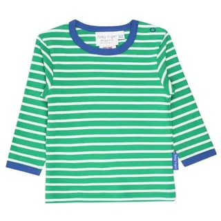 Toby Tiger Langarmshirt mit Streifen in grün | Gr.: 80