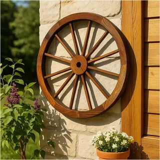 Hti-Living Wagenrad Sommerset 1 cm Blau/Braun