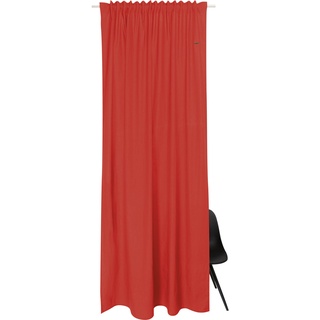 Vorhang ESPRIT "Neo" Gardinen Gr. 250 cm, verdeckte Schlaufen, 130 cm, rot (rot, rostrot, rost) Gardinen nach Räumen aus nachhaltiger Baumwolle, blickdicht