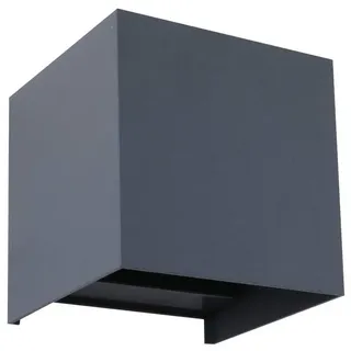 LINDBY Außenwandleuchte Aluminium Kunststoff 10,0 cm IP54 grau