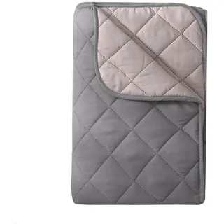 Wometo Sommer grau Textil, 155x220 cm, OEKO-TEX Schlaftextilien, Bettdecken