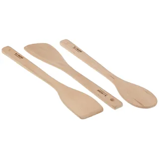 Alessi POTS and PANS Set bestehend aus Gießlöffel, Risottolöffel, Pfannenwender, Braun, 7.5 x 8 x 28.5 cm
