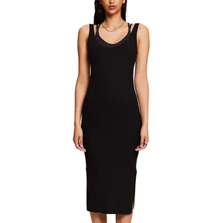 ESPRIT Damen 043EE1E301 Kleid, 001/BLACK, XL - XL