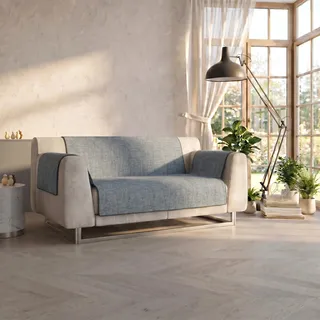 Italian Bed Linen Comfortable Sofa Blanket, Dunkelgrau, 2 Plätze Maxi