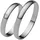 Schmuck Geschenk Ehering Liebe Weißgold Gr 52