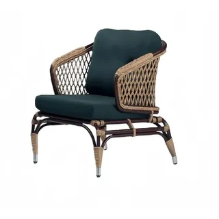 Sessel Grün Design Couch Relax Hochwertig Hochwertig Rattan Polster Sitzer Luxus
