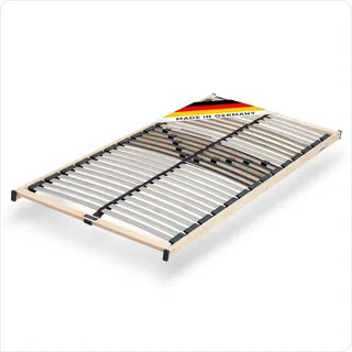 CUBEsleep Base 5-Zonen Lattenrost 80 x 200 cm 28 Leisten starr extra flach, fertig montiert
