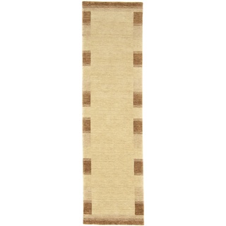 Läufer MORGENLAND "GABBEH FEIN LUXO" Teppiche Gr. B/L: 80 cm x 300 cm, 18 mm, 1 St., beige Teppichläufer