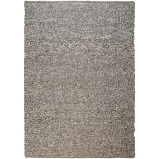Linea Natura Handwebteppich, Silber, Textil, Farbverlauf, rechteckig, 80x150 cm, für Fußbodenheizung geeignet, Teppiche & Böden, Teppiche, Naturteppiche
