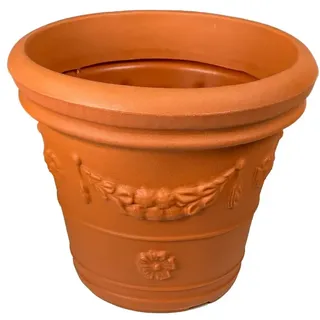 Design-Pflanztopf ROM in der Farbe Terracotta aus Kunststoff | Durchmesser von 40 bis 90 cm (Farbe: Terracotta, Größe F40) | Höhe: 32,5 cm