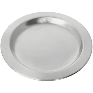 NKlaus Untersetzer Ø 11cm Aluminium Silber Untersetzer rund Unterteller Dekoration matt Kerzen Windlichter Stumpenkerzen Taufe Hochzeit Kommunion Spülmaschinenfest 2854