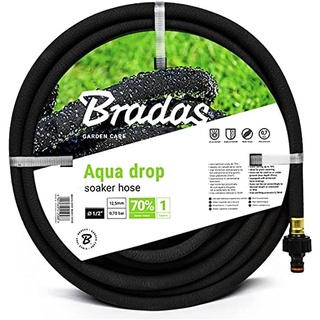 NAKA WAD1/2015 Perlschlauch Flexibel Tropfschlauch Bewässerung Gartenschlauch Wasserschlauch Bewässerungsschlauch Hochbeet Gartenbewässerung Bewässerungssystem Gewächshaus 1/2 Zoll 15 m