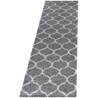 Hochflor-Teppich Teppich für den Flur oder Küche Skandinavisches Design, Ayyildiz Teppiche, Läufer, Höhe: 30 mm grau Läufer - 80 cm x 250 cm x 30 mm