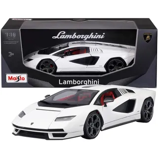 MAISTO Lamborghini Countach LPI 800-4 weiß 1:18