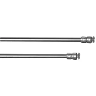 rewagi Hochwertige Klemmstangen, Teleskopstangen, Gardinenstangen, Scheibengardinenstangen, Vitragenstangen - Länge: 80 – 100 cm – Farbe: edels.- matt - 1 Stück