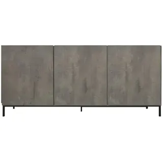 KONTE.DESIGN Sideboard, Holz Metall, Beton grau, Unica