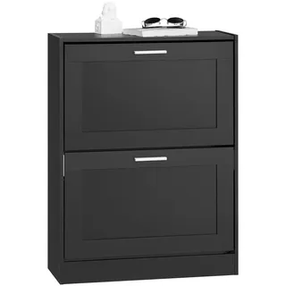 SoBuy FSR137 60 x 80 x 25 cm schwarz / schwarz