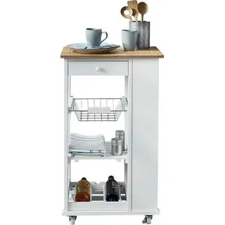 WELLTIME Servierwagen ¦ weiß ¦ Maße (cm): B: 50 H: 86