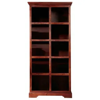 Massivmoebel24 Bücherregal 90 x 43 x 195 cm Braun