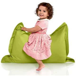 Green Bean Sitzsack Kinder-Sitzsack 70x100cm - 70 Liter (Kinder-Sitzsack 70x100cm & 70 Liter EPS-Perlen Füllung, - Indoor & Outdoor - Bean Bag Sitzkissen Bodenkissen), Sessel Riesensitzsack Liegekissen für Jungen & Mädchen grün