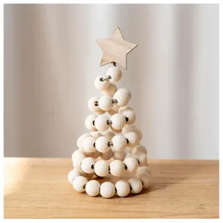 SMTCM Mini Weihnachtsbaum 1 Stück Holz Tannenbäume Weihnachtsbaumschmuck Weihnachts Tischdekorationen Weihnachtsfeier Dekoration Desktop Christmas Tree für Weihnachten Neujahr Haus Büro Deko