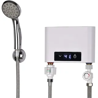 Mini Durchlauferhitzer Elektrische Durchlauferhitzer, Mini Instant Warmwasserbereiter Durchlauferhitzer Tankless für Badezimmer Küche