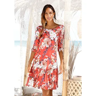 s.Oliver Jerseykleid Koralle bedruckt 34