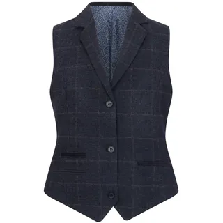TruClothing.com Damenweste Wollmischung Tweed Herringbone Kariert Maßgeschneidert Damenweste - 46
