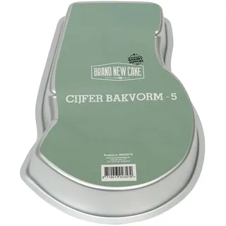 BrandNewCake® Zahl 5 Backform - Wiederverwendbare Aluminium Backform für perfekte Kuchen und Torten