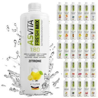 ASVITA Fresh Mix Mineralgetränk 1/80 - 1L - Eistee-Pfirsich