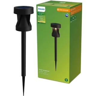 Philips Außenstandleuchte Kunststoff 408,0 cm Solar schwarz