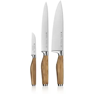 WMF Grand Wood Messerset 3-tlg. Olivenholz geschmiedet