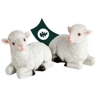 VERDOBA Gartenfigur Dekoschafe Gartenfiguren - Lämmer und Schaf Deko für Draußen, Ostern