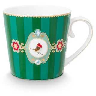 Pip Studio Love Birds Medallion Henkelbecher 0,25 l Grün