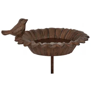 Esschert Design Vogeltränke auf Stab Braun