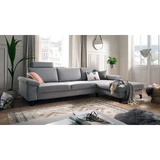 Ecksofa Move 2.0 Wohnlandschaft L-Sofa Stoff grau Sitztiefenverstellung