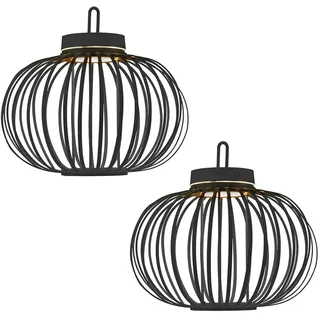 just light. Tischleuchte Schwarz 2 St.