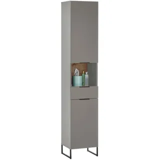 Bega BBK Denver Hochschrank 38 x 195 cm Grau Holz, Metall