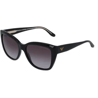 Emporio Armani EA 4198 Damen-Sonnenbrille Vollrand Cat Eye Acetat-Gestell, schwarz