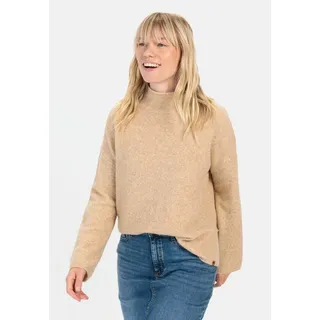 camel active Rollkragenpullover aus einem Wollmix Mit Rollkragen braun M