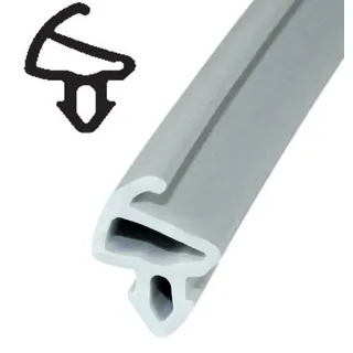 SN-TEC Fensterdichtung/Renovierungsdichtung/Fenstergummi SD 2116 für 3,8 bis 4,5mm Nut z.B. für Kömmerling Fenster, Farbe: Grau (10 Meter)
