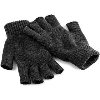 Beechfield Fingerlose Handschuhe, anthrazit, S/M - S-M