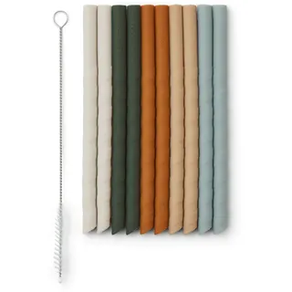 LIEWOOD - Timoti Trinkhalm, mustard multi mix (10er-Set)
